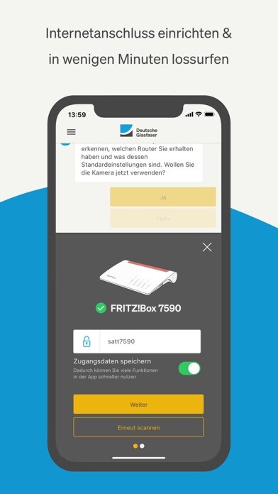 Emulate iPhone app DG Heimnetz using MyAndroid