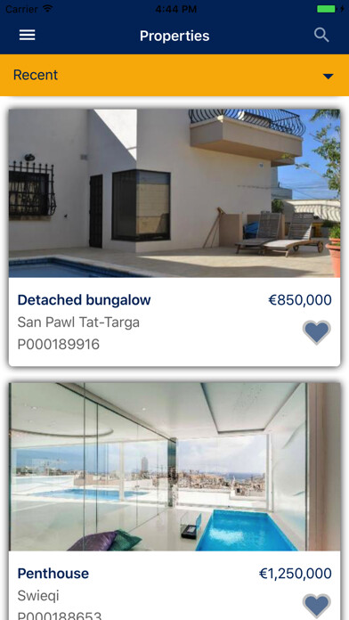 Emulate iPhone app Dhalia Malta Property Search using MyAndroid Emulate iPhone app Dhalia Malta Property Search using MyAndroid