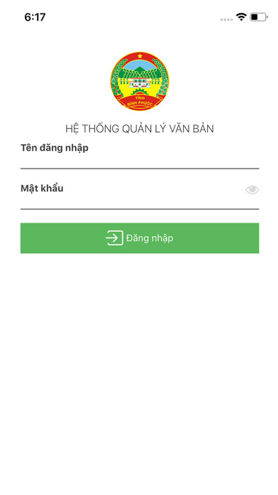 Emulate iPhone app DHTN Bình Phước using MyAndroid