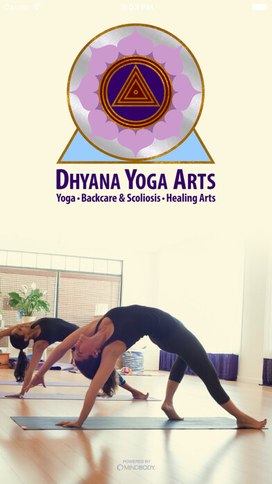 Emulate iPhone app Dhyana Yoga Arts using MyAndroid