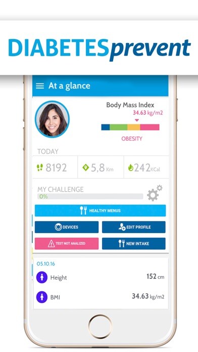 Emulate iPhone app Diabetes Prevent using MyAndroid
