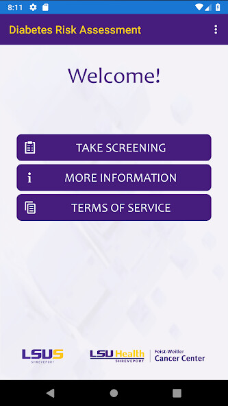 Run android online APK Diabetes Risk Assessment from MyAndroid or emulate Diabetes Risk Assessment using MyAndroid
