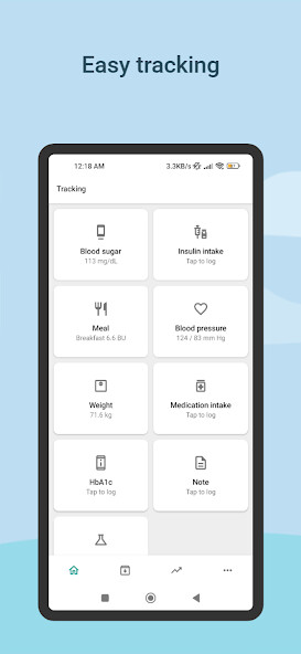 Emulate Android APK Diabetes Tracker