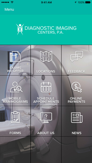 Emulate iPhone app Diagnostic Imaging Centers, PA using MyAndroid