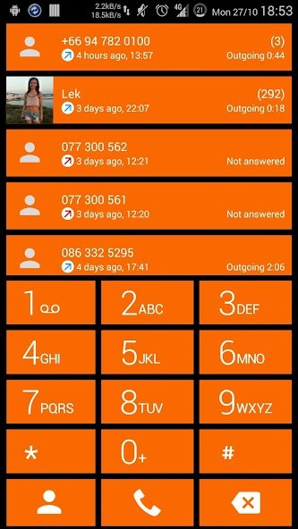 Run android online APK Dialer Theme Card Orange drupe from MyAndroid or emulate Dialer Theme Card Orange drupe using MyAndroid