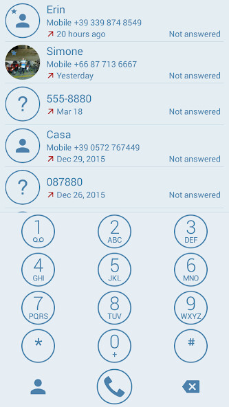 Run android online APK Dialer Theme Circle White Blue from MyAndroid or emulate Dialer Theme Circle White Blue using MyAndroid