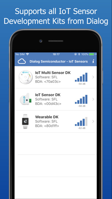 Emulate iPhone app Dialog IoT Sensors using MyAndroid Emulate iPhone app Dialog IoT Sensors using MyAndroid