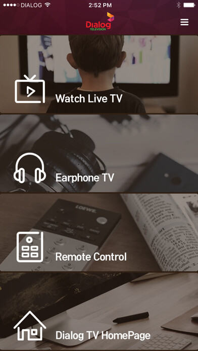 Emulate iPhone app Dialog TV Hub using MyAndroid