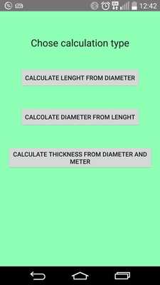 Emulate Android APK Diameter and lenght calc Emulate Android APK Diameter and lenght calc
