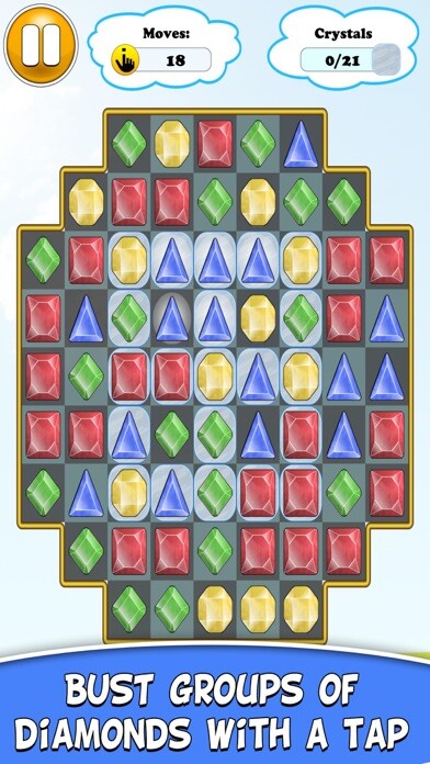 Emulate iPhone app Diamond Buster Mania using MyAndroid