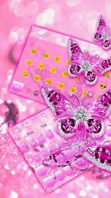 Emulate Android APK Diamond Butterfly Flower Keyboard