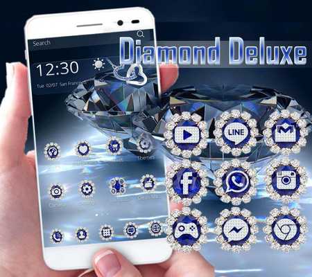 Emulate Android APK Diamond Deluxe Theme Blue gem Emulate Android APK Diamond Deluxe Theme Blue gem