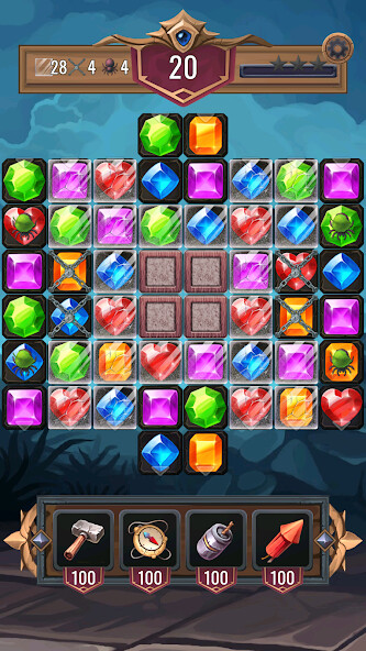 Run android online APK Diamond Dungeon Match 3 Games from MyAndroid or emulate Diamond Dungeon Match 3 Games using MyAndroid