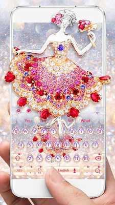 Emulate Android APK Diamond Girl Keyboard Theme