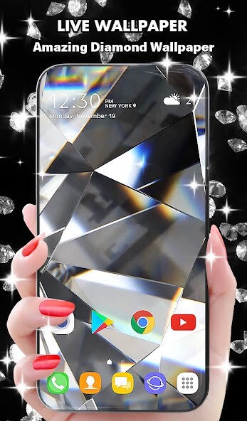 Run android online APK Diamond Live Wallpaper HD from MyAndroid or emulate Diamond Live Wallpaper HD using MyAndroid