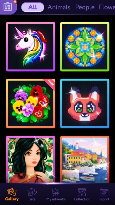 Emulate iPhone app Diamond Painting - Magic Art using MyAndroid