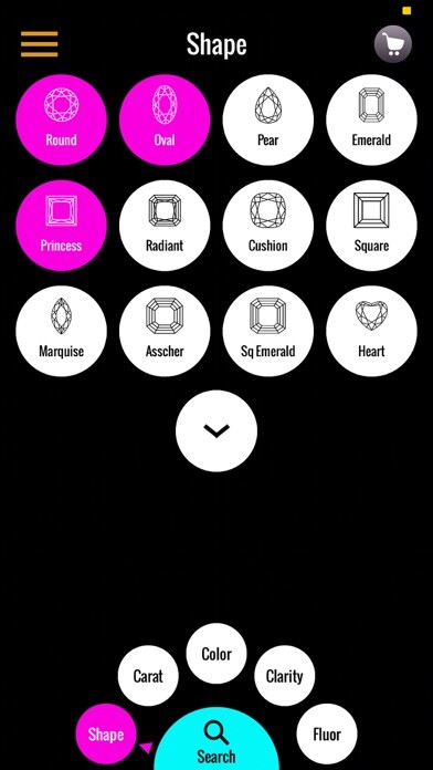Emulate iPhone app Diamonds By Siag using MyAndroid