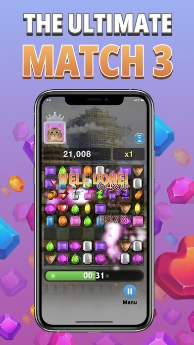 Emulate iPhone app Diamond Strike - Match 3 Games using MyAndroid Emulate iPhone app Diamond Strike - Match 3 Games using MyAndroid