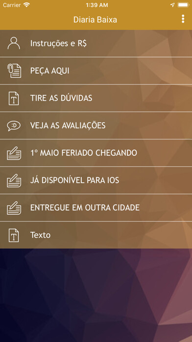 Emulate iPhone app Diaria Baixa using MyAndroid Emulate iPhone app Diaria Baixa using MyAndroid