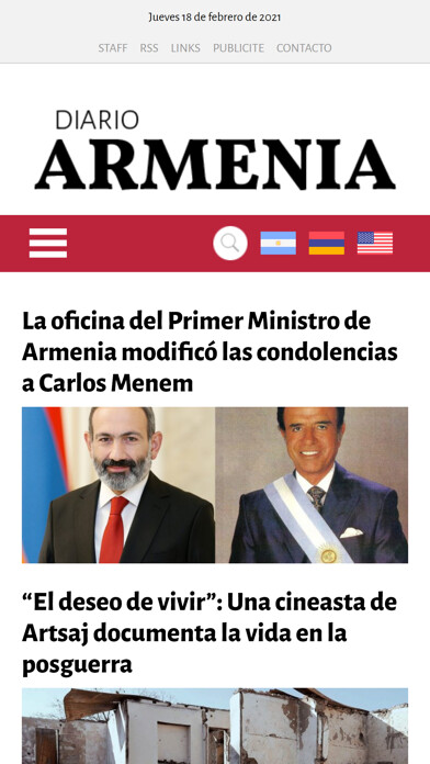 Emulate iPhone app Diario Armenia using MyAndroid Emulate iPhone app Diario Armenia using MyAndroid