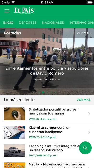 Emulate iPhone app Diario El País.hn - Honduras using MyAndroid Emulate iPhone app Diario El País.hn - Honduras using MyAndroid