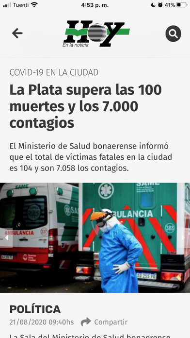 Emulate iPhone app DiarioHoy.net using MyAndroid Emulate iPhone app DiarioHoy.net using MyAndroid