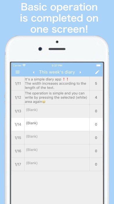 Emulate iPhone app Diary App-Easy to operate using MyAndroid Emulate iPhone app Diary App-Easy to operate using MyAndroid