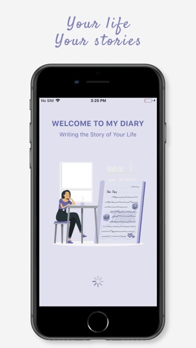 Emulate iPhone app Diary - My Secret Stories using MyAndroid