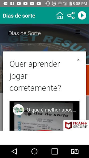 Run android online APK Dias de Sorte from MyAndroid or emulate Dias de Sorte using MyAndroid Run android online APK Dias de Sorte from MyAndroid or emulate Dias de Sorte using MyAndroid