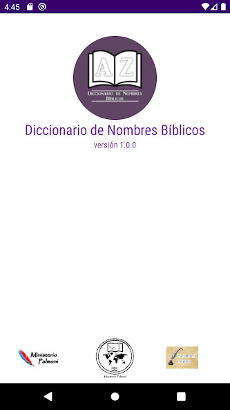 Run android online APK Diccionario - Nombres Bíblicos from MyAndroid or emulate Diccionario - Nombres Bíblicos using MyAndroid