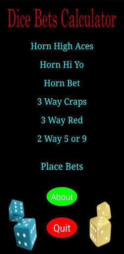 Run android online APK Dice Bets Calculator Ver 2.0 from MyAndroid or emulate Dice Bets Calculator Ver 2.0 using MyAndroid