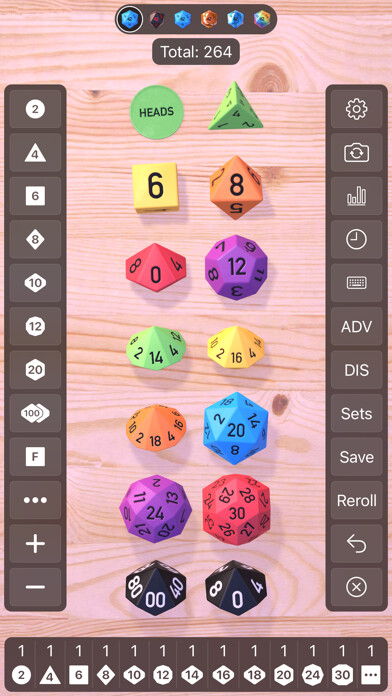 Emulate iPhone app Dice by PCalc using MyAndroid