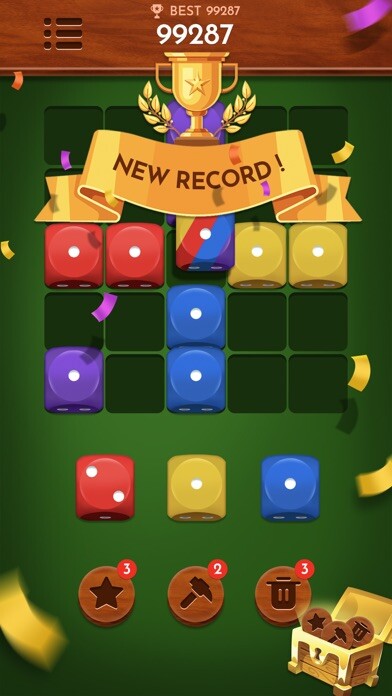 Emulate iPhone app Dice Dice - Merge color number using MyAndroid Emulate iPhone app Dice Dice - Merge color number using MyAndroid