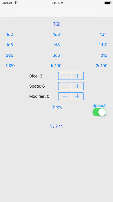 Emulate iPhone app Dice for Phone using MyAndroid