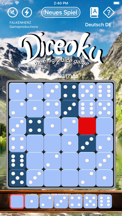Emulate iPhone app Diceoku using MyAndroid