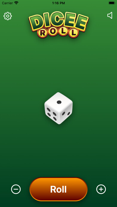 Emulate iPhone app Dice: Simple Dice Roll RS using MyAndroid