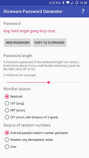 Run android online APK Diceware Password Generator from MyAndroid or emulate Diceware Password Generator using MyAndroid Run android online APK Diceware Password Generator from MyAndroid or emulate Diceware Password Generator using MyAndroid