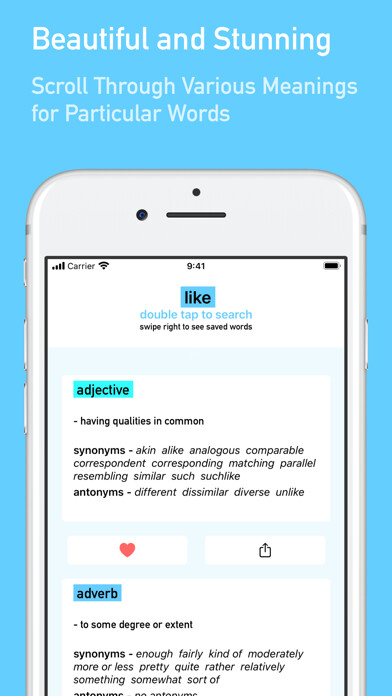 Emulate iPhone app Dictionary Alpha using MyAndroid