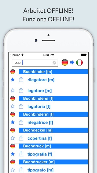 Emulate iPhone app Dictionary German Italian using MyAndroid Emulate iPhone app Dictionary German Italian using MyAndroid