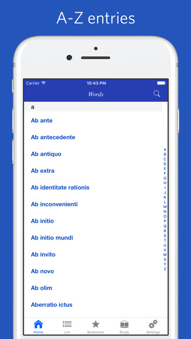 Emulate iPhone app Dictionary of Latin Legal Terms using MyAndroid Emulate iPhone app Dictionary of Latin Legal Terms using MyAndroid