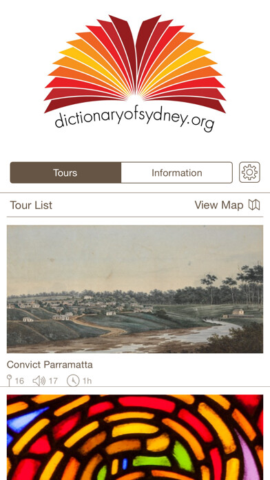 Emulate iPhone app Dictionary of Sydney walks using MyAndroid Emulate iPhone app Dictionary of Sydney walks using MyAndroid