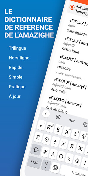 Run android online APK Dictionnaire Amazigh Officiel from MyAndroid or emulate Dictionnaire Amazigh Officiel using MyAndroid