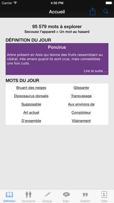 Emulate iPhone app Dictionnaire Linternaute using MyAndroid Emulate iPhone app Dictionnaire Linternaute using MyAndroid