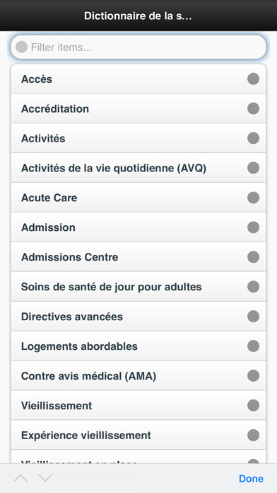 Emulate iPhone app Dictionnaire Sante using MyAndroid Emulate iPhone app Dictionnaire Sante using MyAndroid