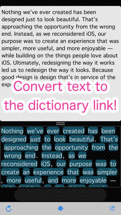 Emulate iPhone app DictText - Make Link Text using MyAndroid Emulate iPhone app DictText - Make Link Text using MyAndroid