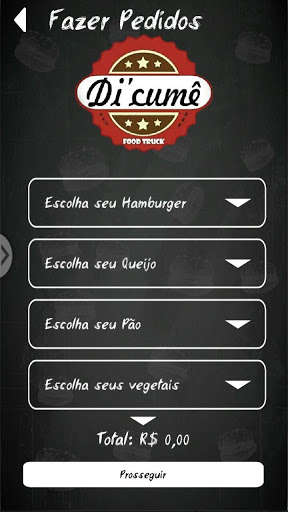 Emulate Android APK DiCume Hamburguer Artesanal