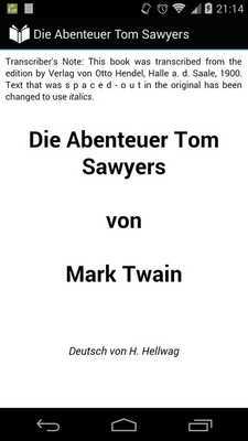 Emulate Android APK Die Abenteuer Tom Sawyers