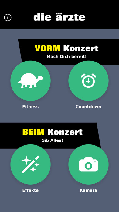 Emulate iPhone app DIE DIE ÄRZTE KONZERT-ÄPP using MyAndroid