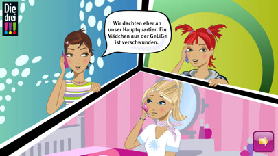 Emulate iPhone app Die drei !!! – Auf der Spur using MyAndroid