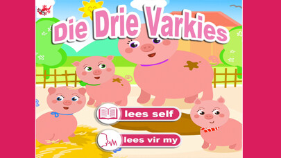 Emulate iPhone app Die Drie Varkies in Afrikaans using MyAndroid